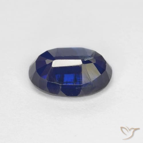 Disthène Bleu foncé naturelle Coupe ovale, 1.60 ct, VS-SI