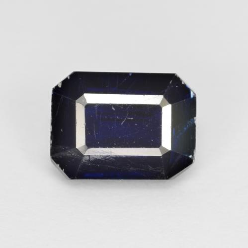 Cyanite bleue naturelle taille émeraude, 2,08 ct, VS