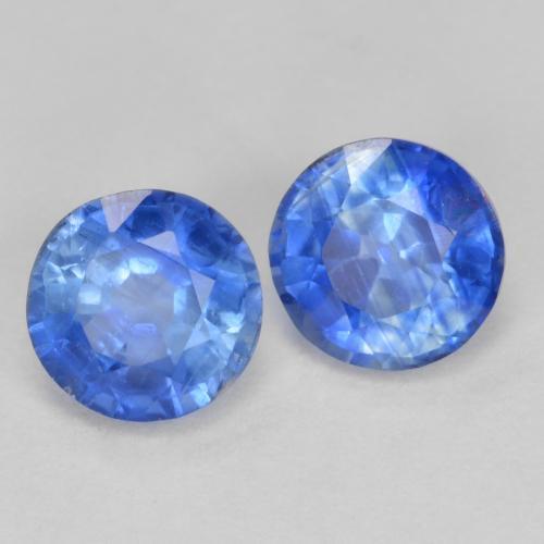 Achetez naturel 1.43ct Bleu marine léger Disthène gems, Coupe roude, En provenance Népal chez GemSelect. En stock, livraison internationale!