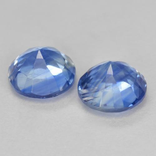 Achetez naturel 1.43ct Bleu marine léger Disthène gems, Coupe roude, En provenance Népal chez GemSelect. En stock, livraison internationale!