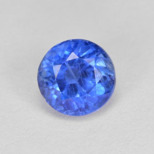 Disthène Bleu azur profond naturelle Coupe roude, 0.78 ct, SI