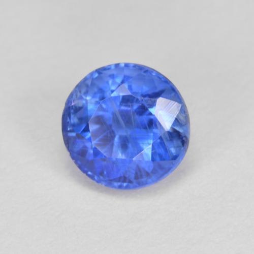 Disthène Bleu azur profond naturelle Coupe roude, 0.78 ct, SI