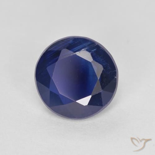 Disthène Bleu royal naturelle Coupe roude, 1.47 ct, SI