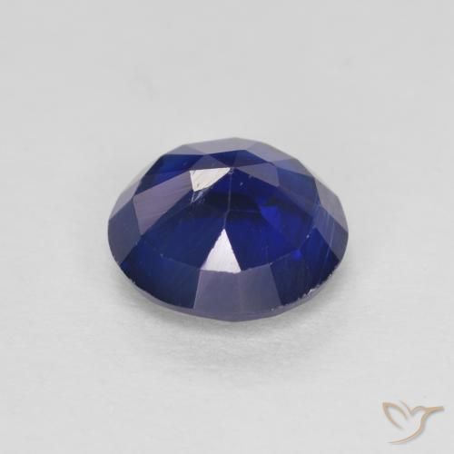 Disthène Bleu royal naturelle Coupe roude, 1.47 ct, SI