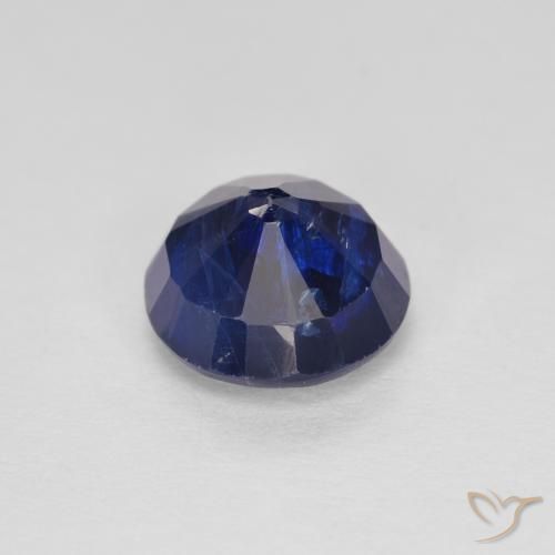 Disthène Bleu marine naturelle Coupe roude, 1.96 ct, SI