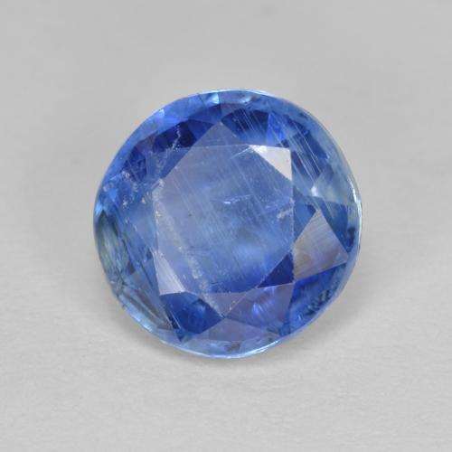 Cyanite bleue naturelle coupe roude, 2,88 ct, SI