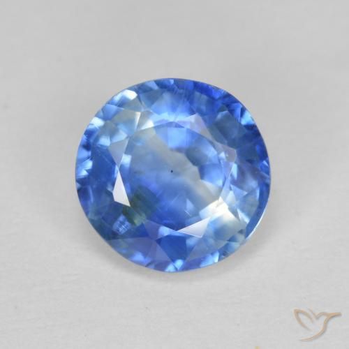 1.53ct Naturel Bleu marine léger Disthène, Tour, SI