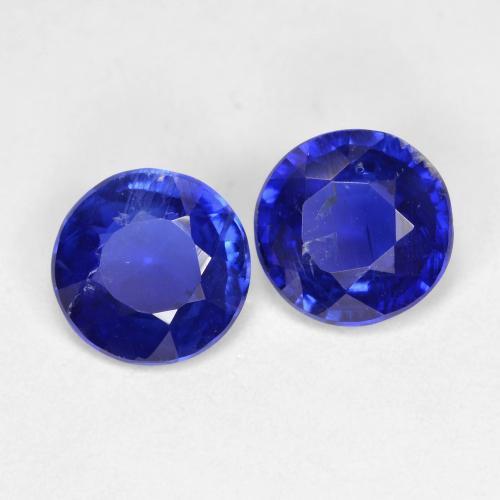 Achetez naturel 1,85ct bleue cyanite gems, coupe roude, en provenance népal chez gemselect. en stock, livraison internationale!