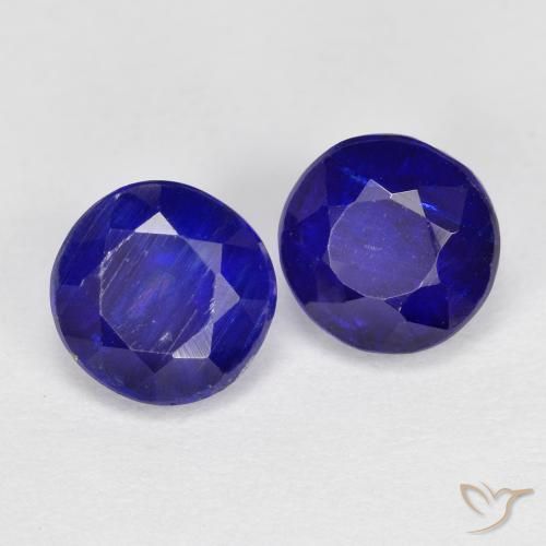 Achetez naturel 2,55ct bleue cyanite gems, coupe roude, en provenance népal chez gemselect. en stock, livraison internationale!