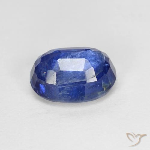 Disthène Bleu foncé naturelle ovale, 2.04 ct, SI