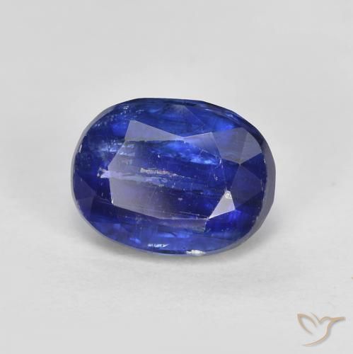 Disthène Bleu marine intense naturelle ovale, 2.18 ct, SI