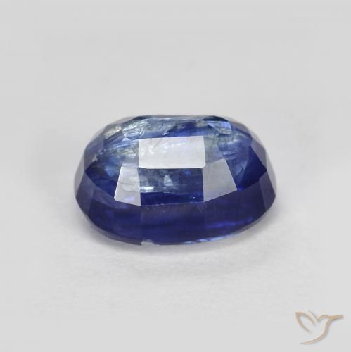 Disthène Bleu marine intense naturelle ovale, 2.18 ct, SI