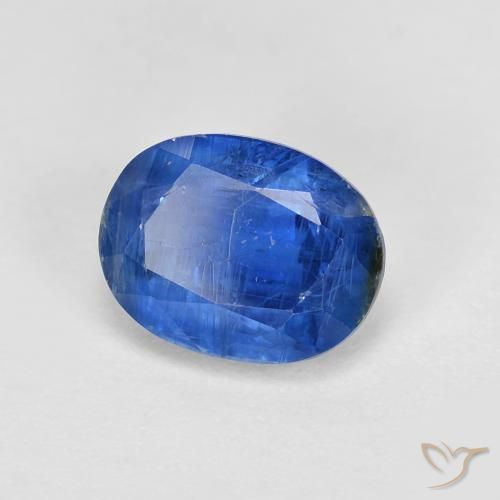 Disthène Bleu foncé naturelle ovale, 2.07 ct, SI