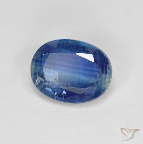 Disthène Bleu marine naturelle ovale, 1.55 ct, SI