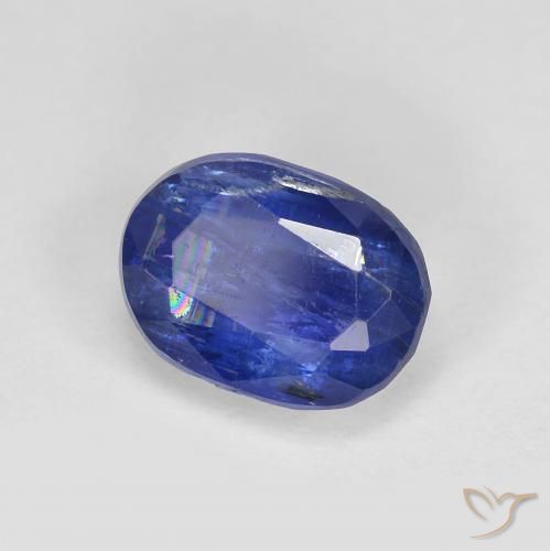 Disthène Bleu marine intense naturelle ovale, 2.06 ct, SI