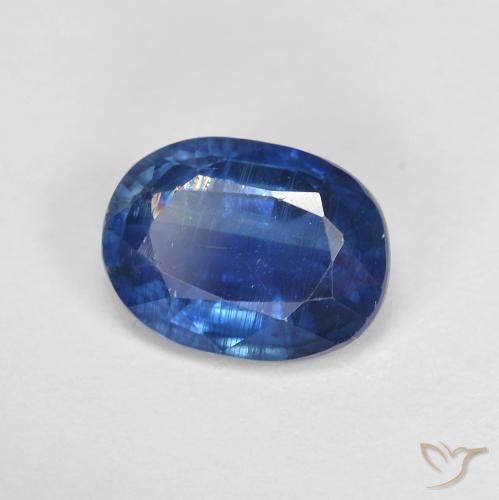 Disthène Bleu marine naturelle Coupe ovale, 1.59 ct, SI