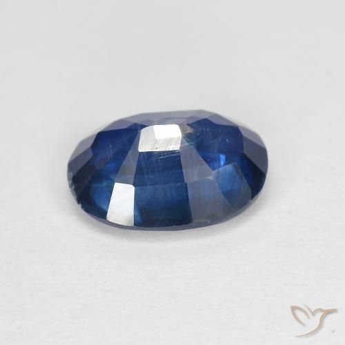 Disthène Bleu marine naturelle Coupe ovale, 1.59 ct, SI