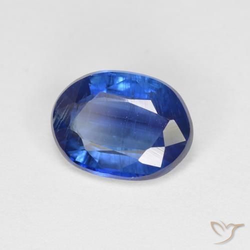 Disthène Bleu foncé naturelle ovale, 1.54 ct, SI