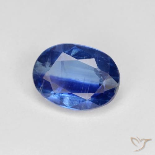 Disthène Bleu marine naturelle ovale, 1.76 ct, VS-SI