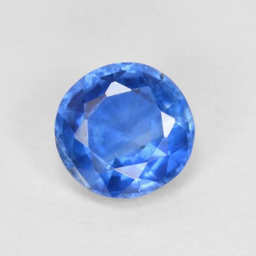 Disthène Bleu marine léger naturelle Coupe roude, 1.10 ct, VS