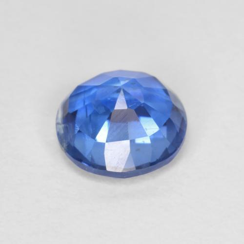 Disthène Bleu marine léger naturelle Coupe roude, 1.10 ct, VS