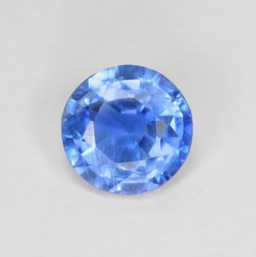 Cyanite bleue naturelle coupe roude, 0,81 ct, VS