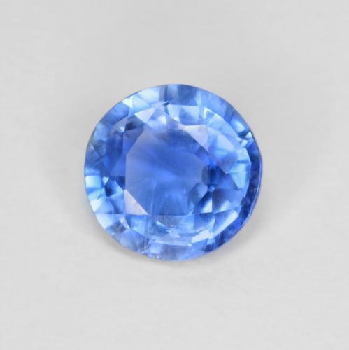 Cyanite bleue naturelle coupe roude, 0,81 ct, VS