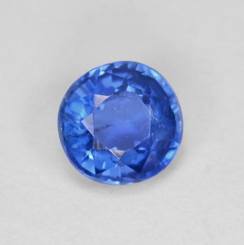 Cyanite bleue naturelle coupe roude, 0,99 ct, VS