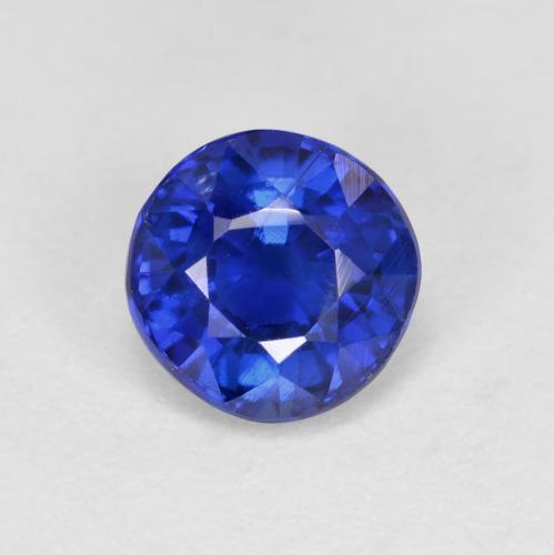 Cyanite bleue naturelle coupe roude, 1,18 ct, VS