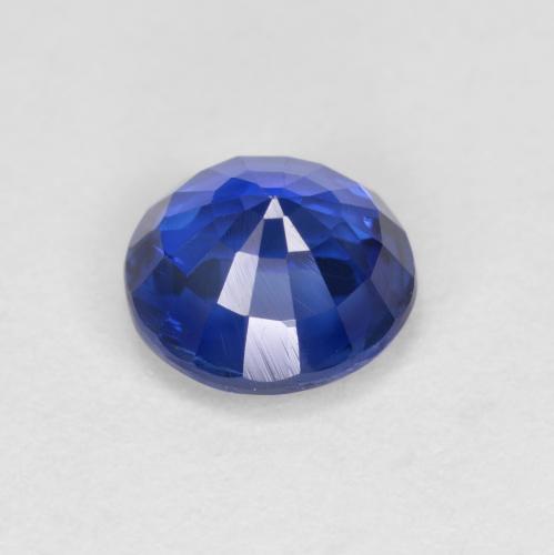 Cyanite bleue naturelle coupe roude, 1,18 ct, VS