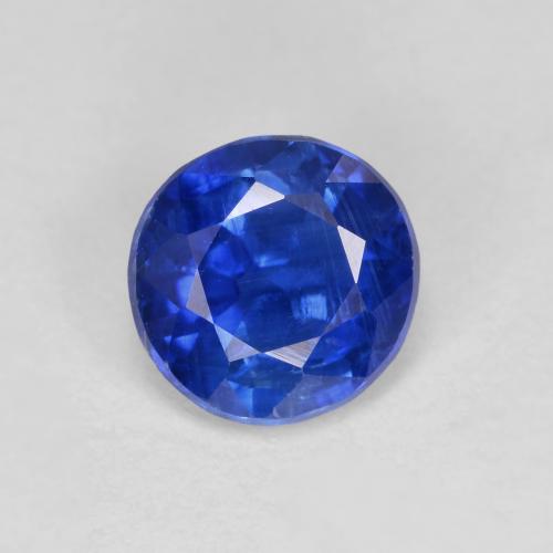 Disthène Bleu foncé naturelle Coupe roude, 1.03 ct, VS-SI