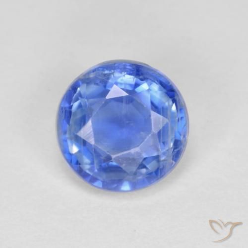 1.41ct Naturel Bleu marine léger Disthène, Tour, VS-SI