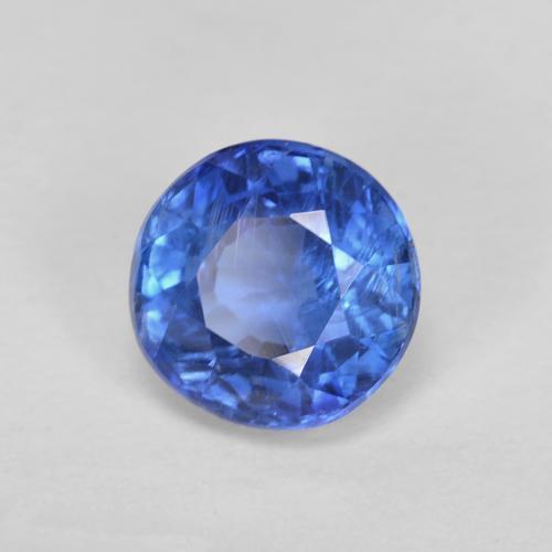 Disthène Bleu marine naturelle Coupe roude, 1.18 ct, VS-SI