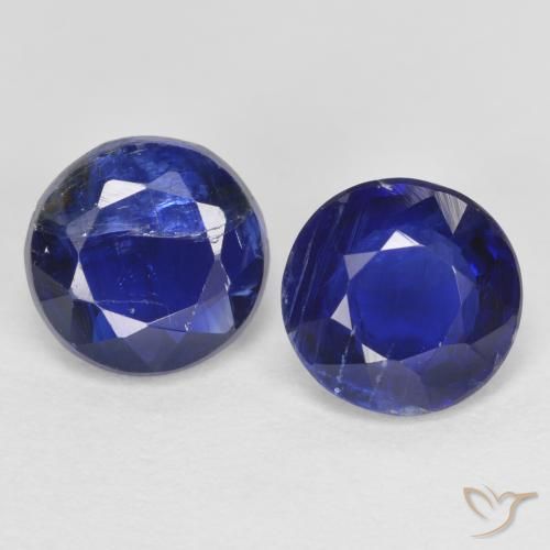 Achetez naturel 2,10ct bleue cyanite gems, coupe roude, en provenance népal chez gemselect. en stock, livraison internationale!