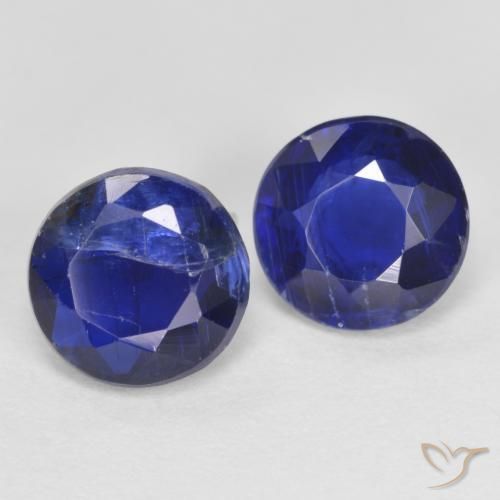 Achetez naturel 2,10ct bleue cyanite gems, coupe roude, en provenance népal chez gemselect. en stock, livraison internationale!