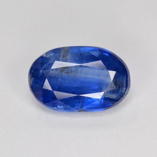 Cyanite bleue naturelle coupe ovale, 3,79 ct, VS-SI