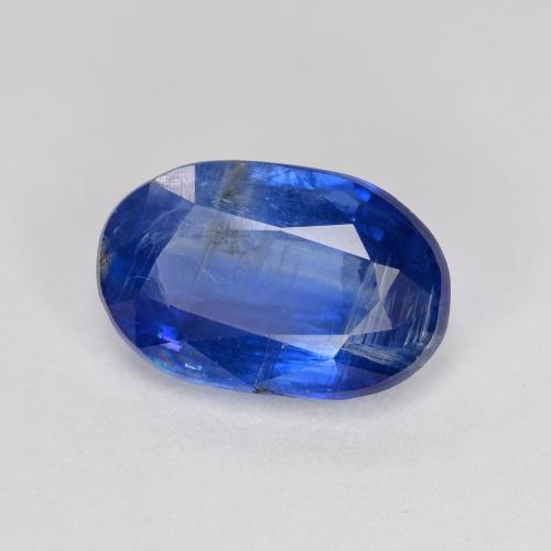 Cyanite bleue naturelle coupe ovale, 3,79 ct, VS-SI