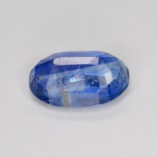 Cyanite bleue naturelle coupe ovale, 3,79 ct, VS-SI