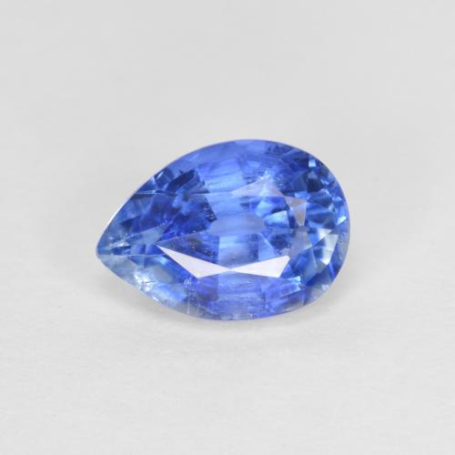 Disthène Bleu azur profond naturelle En forme de poire, 0.90 ct, VS