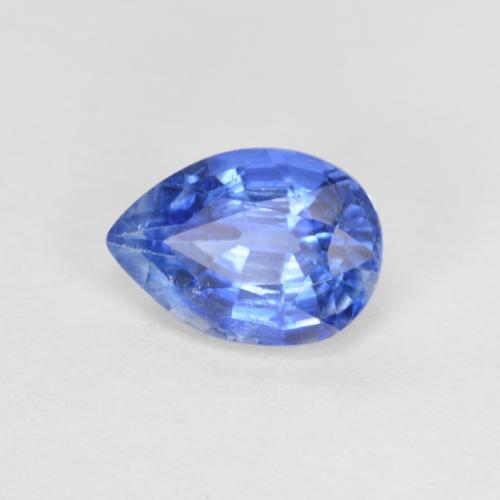 Disthène Bleu azur profond naturelle En forme de poire, 0.90 ct, VS