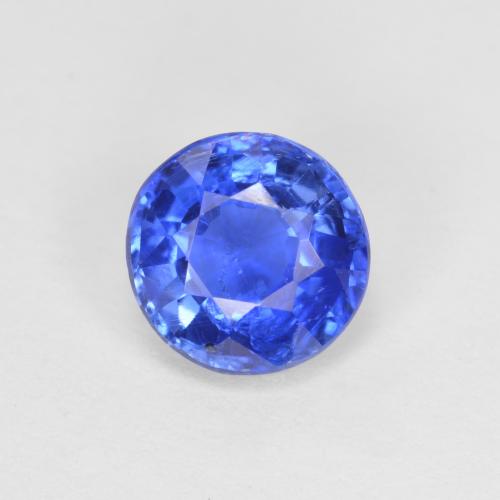 Disthène Bleu azur profond naturelle Coupe roude, 1.11 ct, VS