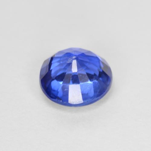 Disthène Bleu azur profond naturelle Coupe roude, 1.11 ct, VS