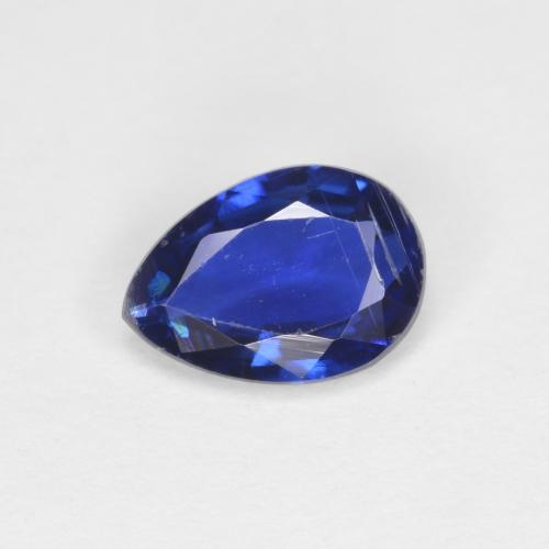 Cyanite bleue naturelle en forme de poire, 0,73 ct, VS