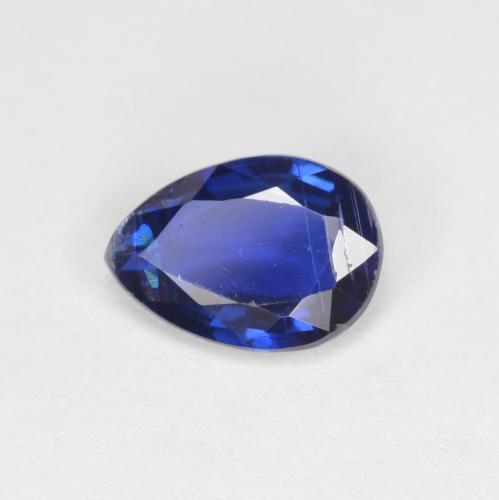 Cyanite bleue naturelle en forme de poire, 0,73 ct, VS