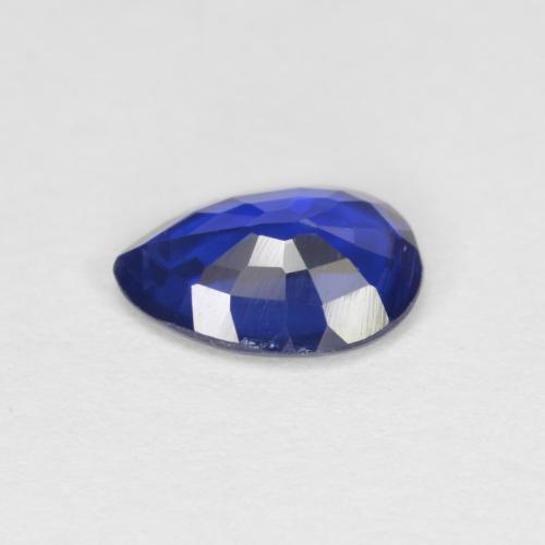 Cyanite bleue naturelle en forme de poire, 0,73 ct, VS