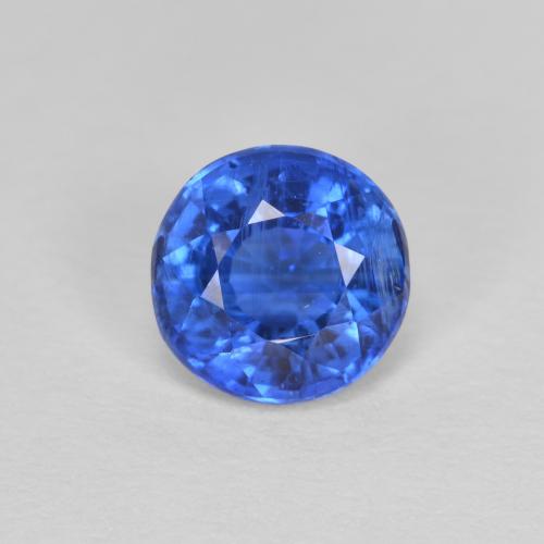 Disthène Bleu marine naturelle Coupe roude, 1.14 ct, VS-SI