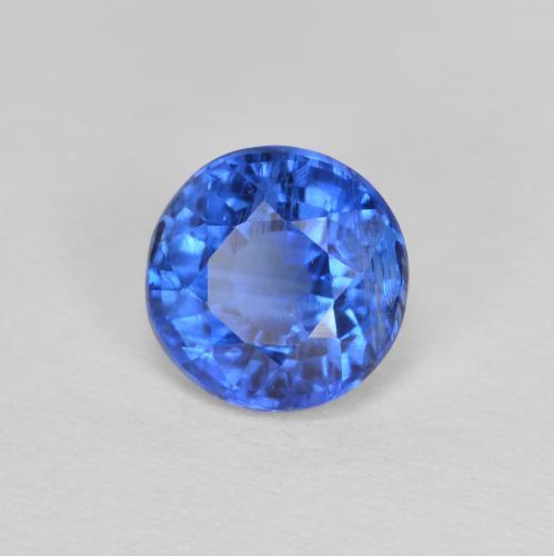 Disthène Bleu marine naturelle Coupe roude, 1.14 ct, VS-SI