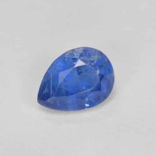 Cyanite bleue naturelle en forme de poire, 0,96 ct, SI
