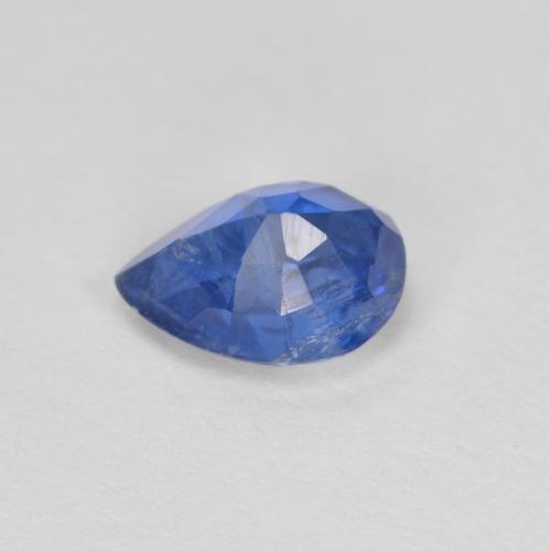 Cyanite bleue naturelle en forme de poire, 0,96 ct, SI