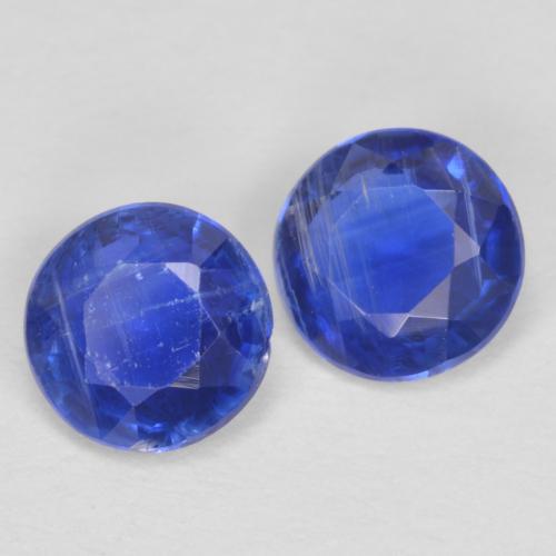 Achetez naturel 1.02ct Bleu foncé Disthène gems, Coupe roude, En provenance Népal chez GemSelect. En stock, livraison internationale!